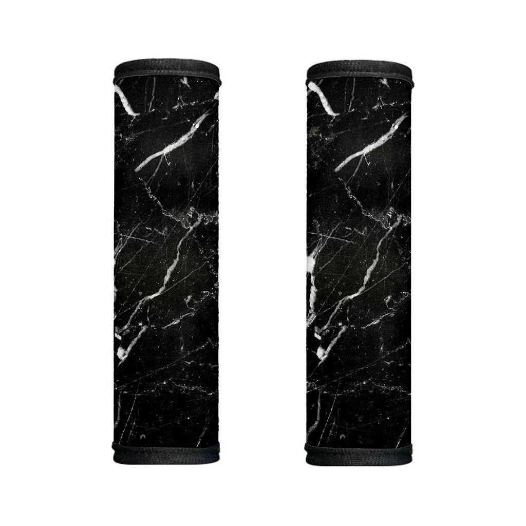 Black White Scratch Marble Print Handle Covers