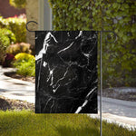 Black White Scratch Marble Print House Flag