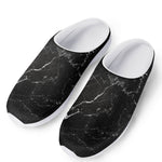 Black White Scratch Marble Print Mesh Casual Shoes