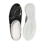 Black White Scratch Marble Print Mesh Casual Shoes