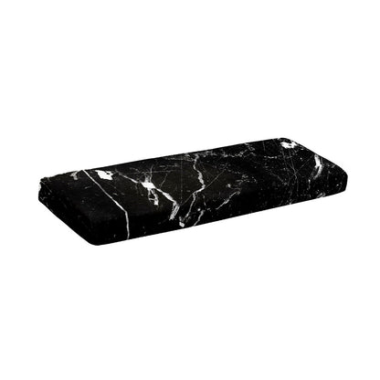 Black White Scratch Marble Print Piano Keyboard Cover