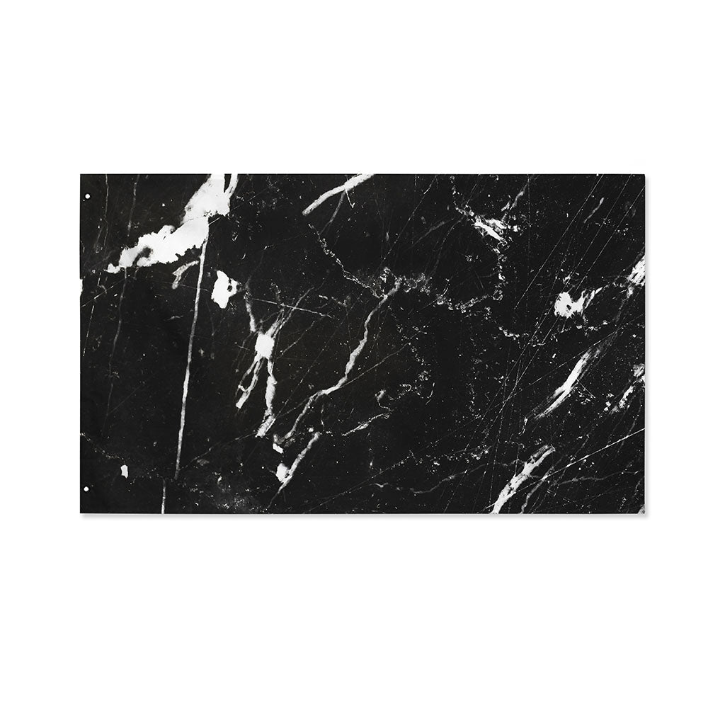 Black White Scratch Marble Print Polyester Flag