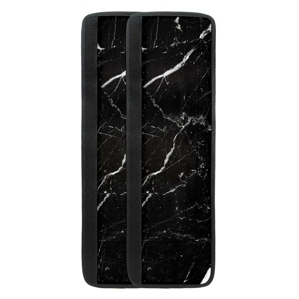 Black White Scratch Marble Print Refrigerator Handle Covers