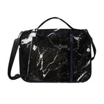 Black White Scratch Marble Print Shoulder Strap Bible Bag