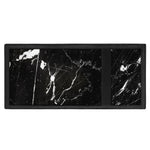 Black White Scratch Marble Print Trifold Wallet