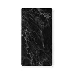 Black White Smoke Marble Print Baby Crib Sheet