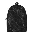 Black White Smoke Marble Print School Backpack