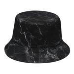 Black White Smoke Marble Print Bucket Hat