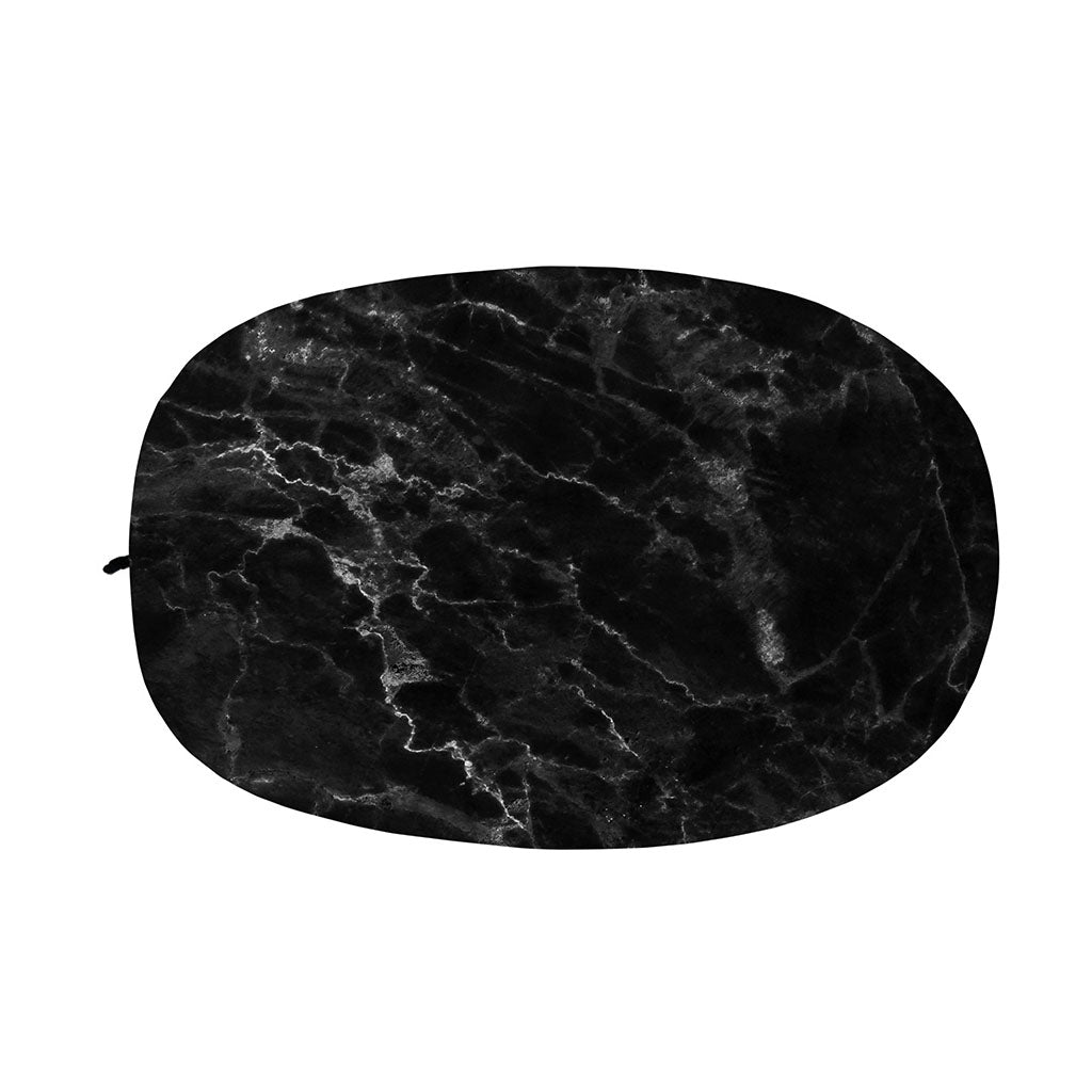 Black White Smoke Marble Print Car Side Mirror Covers