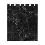 Black White Smoke Marble Print Curtain