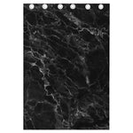 Black White Smoke Marble Print Curtain