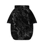 Black White Smoke Marble Print Dog Zip Up Hoodie