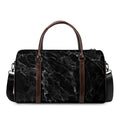 Black White Smoke Marble Print Duffel Bag