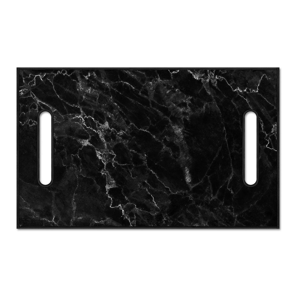 Black White Smoke Marble Print Golf Cart Seat Cover
