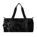 Black White Smoke Marble Print Gym Bag