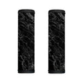 Black White Smoke Marble Print Handle Covers