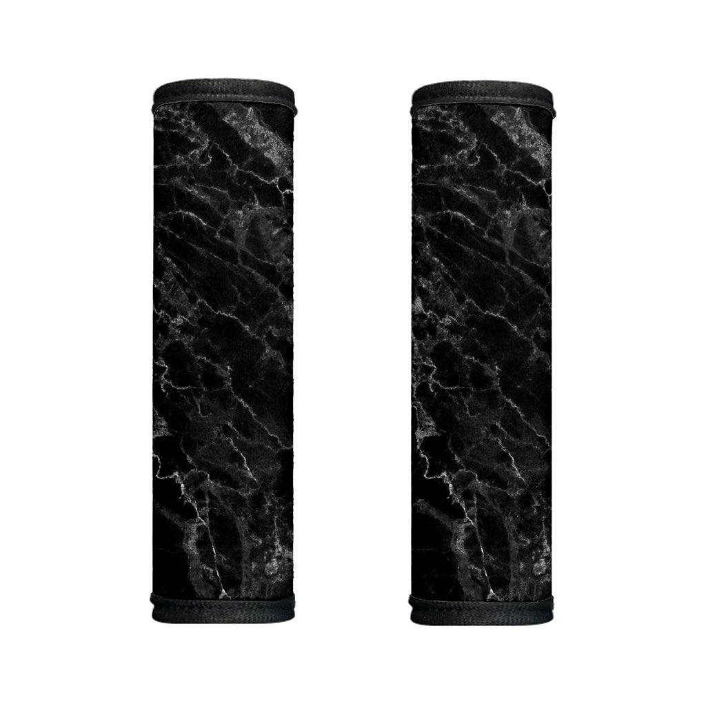 Black White Smoke Marble Print Handle Covers