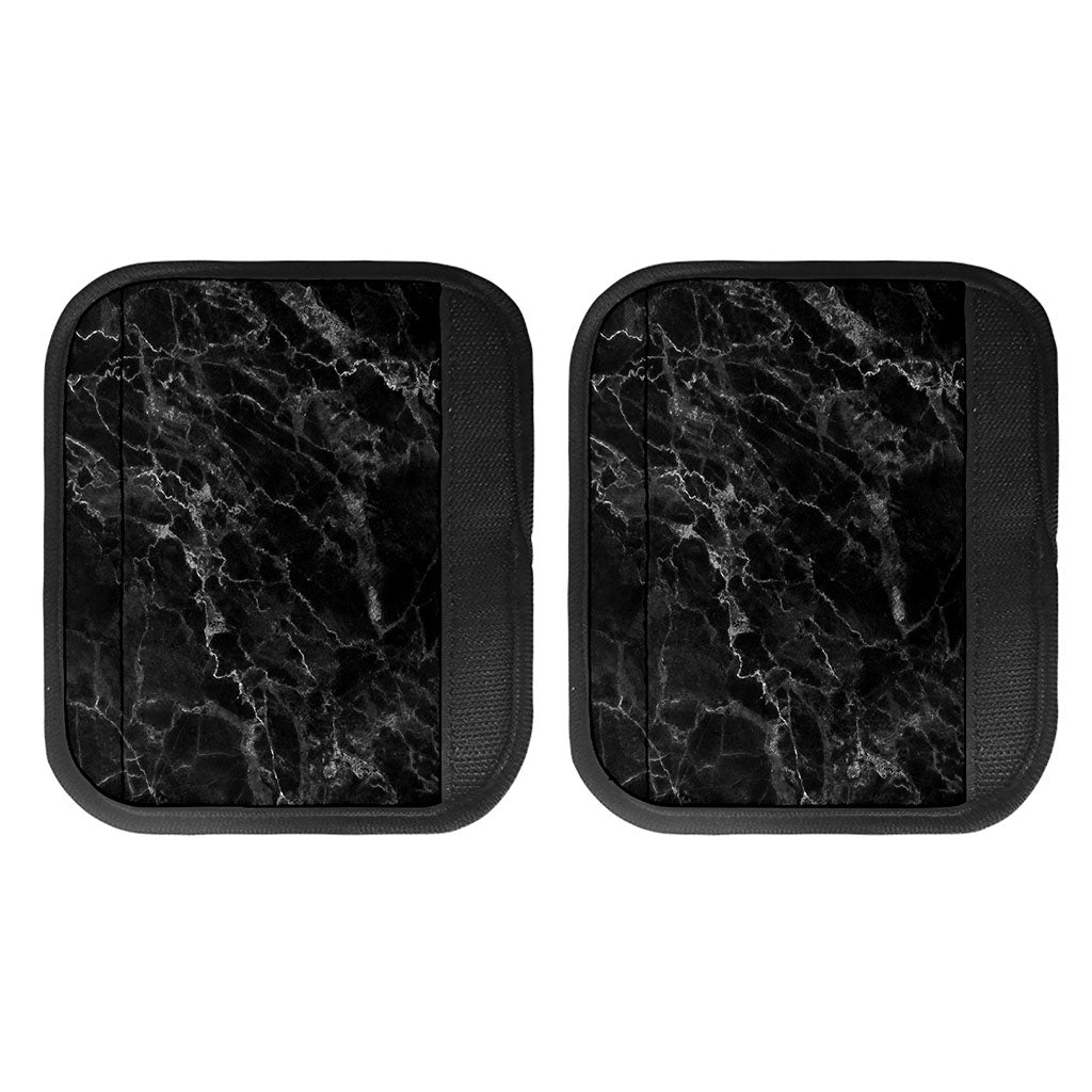 Black White Smoke Marble Print Handle Covers