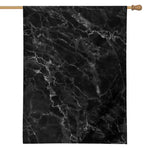 Black White Smoke Marble Print House Flag
