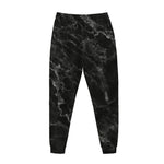 Black White Smoke Marble Print Jogger Pants