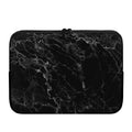 Black White Smoke Marble Print Laptop Sleeve