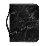 Black White Smoke Marble Print Leather Bible Cover