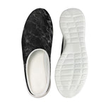 Black White Smoke Marble Print Mesh Casual Shoes