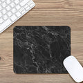 Black White Smoke Marble Print Mouse Pad