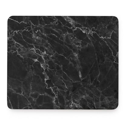 Black White Smoke Marble Print Mouse Pad