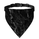 Black White Smoke Marble Print Over The Collar Dog Bandana