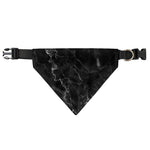 Black White Smoke Marble Print Over The Collar Dog Bandana