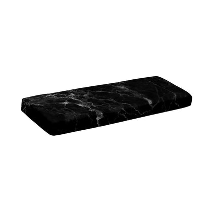 Black White Smoke Marble Print Piano Keyboard Cover