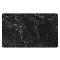 Black White Smoke Marble Print Polyester Doormat