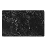 Black White Smoke Marble Print Polyester Doormat