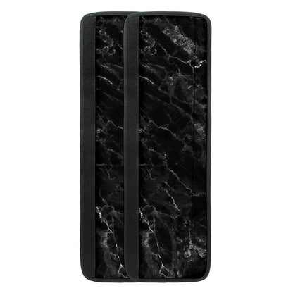 Black White Smoke Marble Print Refrigerator Handle Covers