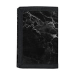 Black White Smoke Marble Print Trifold Wallet