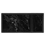 Black White Smoke Marble Print Trifold Wallet