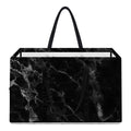 Black White Smoke Marble Print Utility Tote Bag