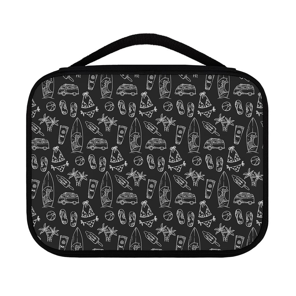 Black White Surfing Pattern Print Classic Bible Case