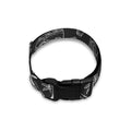 Black White Surfing Pattern Print Dog Collar