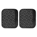 Black White Surfing Pattern Print Handle Covers