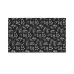 Black White Surfing Pattern Print Polyester Flag