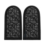 Black White Surfing Pattern Print Skillet Handle Cover