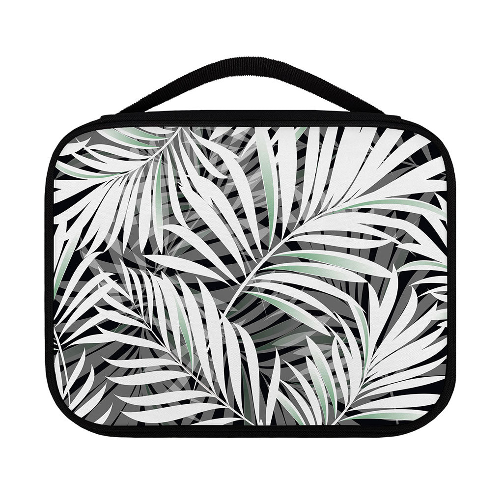 Black White Tropical Leaf Pattern Print Classic Bible Case
