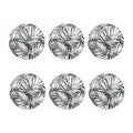 Black White Tropical Leaf Pattern Print Coaster Set
