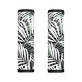 Black White Tropical Leaf Pattern Print Handle Covers
