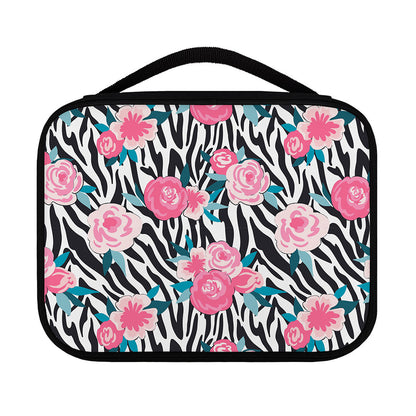 Black White Zebra Floral Pattern Print Classic Bible Case