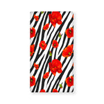 Black White Zebra Flower Pattern Print Baby Crib Sheet
