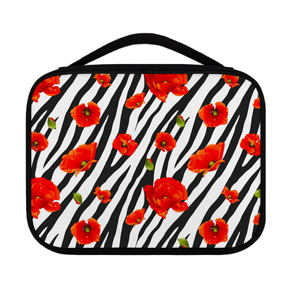 Black White Zebra Flower Pattern Print Classic Bible Case