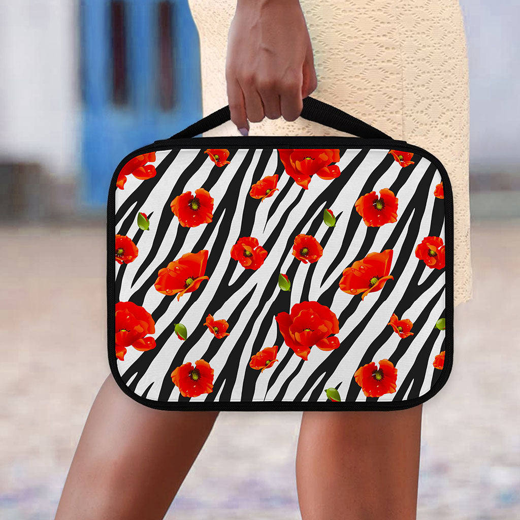 Black White Zebra Flower Pattern Print Classic Bible Case